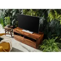 MASSIVMOEBEL24.DE MASSIVMOEBEL24 | Meuble TV 128x50 Palissandre ciré Noisette TORONTO #207