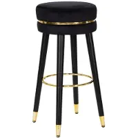 Mauro Ferretti tabouret de bar Paris Ø 35x74 cm noir or