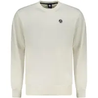 North sails Hommes, Pull-over, Bianco Cotton Men Sweatshirt, Blanc, (3XL)