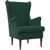 vidaXL fauteuil Vert foncé Velours