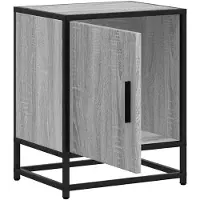 vidaXL Tables de chevet 2 pcs sonoma gris bois d'ingénierie et métal