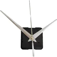 INF Mouvement d'Horloge à Quartz Silencieux avec Axe de 32mm et Aiguilles Argentées - Kit de Remplacement DIY
