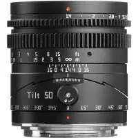 TTArtisan Tilt 50mm F/1.4 Canon RF zwart