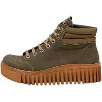 Art Bottines pour Femme 1532 NOBUCK KAKI/BRIGHTON Couleur Vert