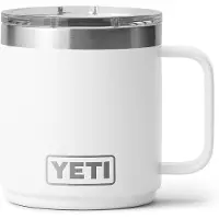 Yeti Rambler Stackable Mug 2.0 10oz Mag Slider Lid, White, mug thermos empilable avec couvercle, 295 ml