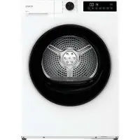 Candy GDS 7N2B-S, Floor Standing, Front Filling, Heat Pump, White, Swivel, Touch, Black