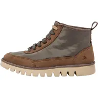 Art unisex. 115851120003_020 Bottines en cuir gris (46), Beige, Plat, 1 à 3 cm, Lacets, Casuel