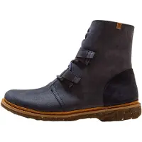 El naturalista pour femme. 254701NF0005_0B0 N5470 Bottines en cuir Angkor navy (36), Plat, Lacets, Casuel, Marine