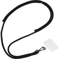 Wave Courroie de téléphone, noire, Bandoulière pour smartphone, Noir
