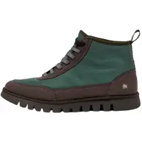 Art unisex. 1158511UM003_0G3 Bottines en cuir vert (46), Plat, 1 à 3 cm, Lacets, Casuel