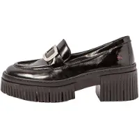 Art pour femme. 113721101003_001 Mocsaines en cuir 1372 noir (40), 3 à 5 cm, Aucun, Casuel
