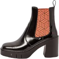 Art Bottines pour Femme 1983 NAPPA SHINNY BLACK-SALMON/BERNA Multicolore