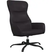 vidaXL Chaise De Relaxation Noir Similicuir