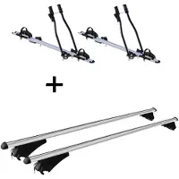 VDP 2x porte-vélos SAGITTAR + porte-bagages Tiger XL compatible avec Kia Cee'd Sportswagon à partir de 12 ans