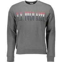 U.s. polo assn. Hommes, Pull-over, Us Polo Assn. Sweat-shirt zippé gris pour hommes, Gris, (XL)