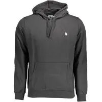 U.s. polo assn. Hommes, Pull-over, Us Polo Assn. Sweat-shirt zippé noir pour hommes, Noir, (3XL)