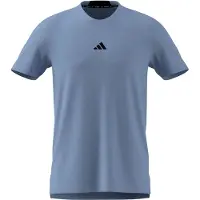 Adidas T-Shirt fonctionnel 'Designed For Training' bleu pastel / noir
