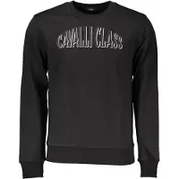 Cavalli Class Hommes, Pull-over, Sweatshirt Sans Zip Noir Homme, Noir, (XXL)