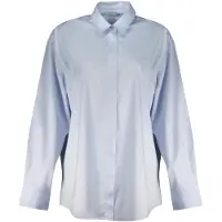 GUESS Femmes, Chemise, Chemise à manches longues en jean pour femme, bleue, Bleu, (S)
