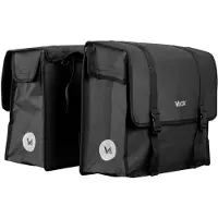Vayox VA0446 Sacoche de vélo double face, 40 l, PVC, 40 x 35 x 47 cm, imperméable, pour vélos, fixation rapide, noir