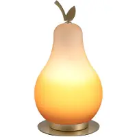 FABAS LUCE Lampe De Table Wilma 8W Led Intégrée 3000K Orange/Laiton Satiné, Variateur Tactile, Ip20, 230V, Design En Métal Et Verre - Wilma
