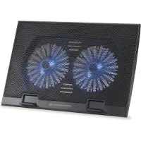 Conceptronic Ventilateur USB - - Thana 02B - 2 ventilateurs - 12,5 cm - Noir