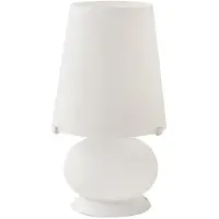 ROSSINI ILLUMINAZIONE Lampe De Table Judy 20 Cm En Verre Satiné Et Métal Blanc, E14 Double Interrupteur, Design Élégant Pour Intérieur Ip20 - Groupe Rossini