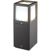 ROSSINI ILLUMINAZIONE Lampadaire Led Oliver Bollard Anthracite 15W Ip65 3000K 26Cm - Groupe Rossini, Éclairage De Jardin Design En Aluminium Moulé Sous Pression