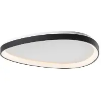 ROSSINI ILLUMINAZIONE Plafonnier Led Lotus 36W 3000K Noir - Plafonnier Asymétrique Moderne Ip20 Cri80 Dimmable - Groupe Rossini