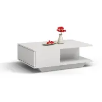 Top E Shop Table basse CUIFEN – blanc mat