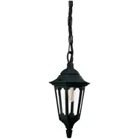 Elstead Lighting Elstead Parish Mini lampe suspendue d'extérieur noire E27 60W