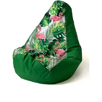 Go Gift Sac Sako pouf imprimé poire vert-flamme XXL 140 x 100 cm