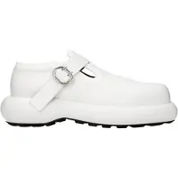 Jil Sander mocassins en cuir blanc