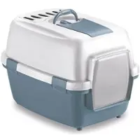 Exacompta Toilette fermée WivaCatt 55x40x40cm blanc/bleu 8003507979765