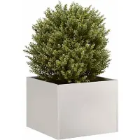 vidaXL Jardinière 40x40x30 cm acier inoxydable
