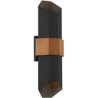 QUOIZEL Applique d'extérieur à LED intégrée 9,5 W Chasm