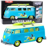 Woopie Classic Surf Bus Car avec lumières et son modèle 1:14