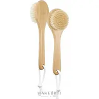 Lussoni , brosse pour le corps en bambou avec manche, 1 pièce