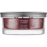 Yankee candle Bougie culbutée noire Cherry Signature - 340,0g