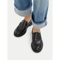 Geox Mocassins Serilda, pour femmes, couleur noire, taille 40