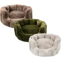 51 Degrees North Supersoft Panier pour chien rond - Gris clair - M
