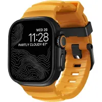 Nomad Bracelet Rocky Point pour Apple Watch 42mm / 44mm / 45mm / 49mm - Soleil / Noir - NM014810858