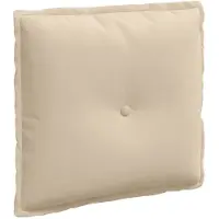 vidaXL Coussin lombaire, crème, 50 x 45 cm, tissu microfibre