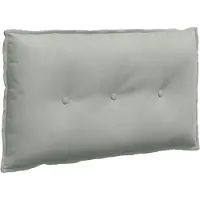 vidaXL Coussin dorsal gris clair 80 x 50 cm Tissu velours côtelé