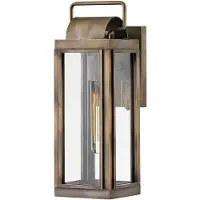 ELSTEAD Applique d'extérieur Sag Harbor, bronze oxydé, 1xE27x60W, aluminium, dimensions : 41,3 x 14 x 19 cm, IP44,