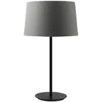 ROSSINI ILLUMINAZIONE Vivien Lampe De Table Noire Avec Abat-Jour Conique Anthracite E27 Ip20 - Éclairage D'Intérieur En Métal - Groupe Rossi
