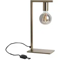ROSSINI ILLUMINAZIONE Lampe De Table Twin E27 Pour Intérieur - Structure En Métal Laiton Satiné 75W Ip20 - Classe Ii - Design Décoratif - Groupe Rossini