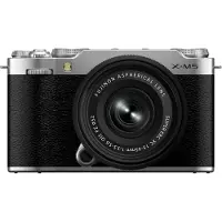 Fujifilm Appareil photo système X-M5 avec objectif XC 15-45 mm, argent (15 - 45 mm, 26.10 Mpx, APS-C / DX), Appareil photo, Argent
