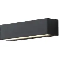 ROSSINI ILLUMINAZIONE Willy Applique Bi-Émission Led 15W, 3000K-4000K Cct Switch, Ip54, Anthracite Structure En Aluminium Moulé Sous Pression -