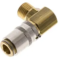 Tameson Laiton DN 6 Coupleur de moule Douille M14x1.5 Filets mâles Protection contre le déverrouillage 90-deg